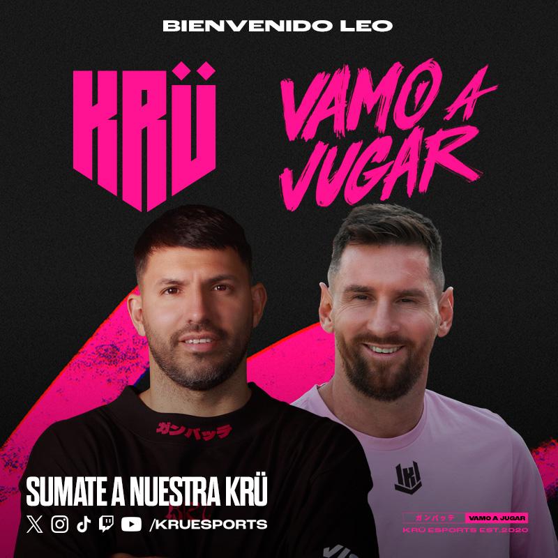 LIONEL MESSI ES EL NUEVO SOCIO DEL KUN AGÜERO EN KRÜ ESPORTS